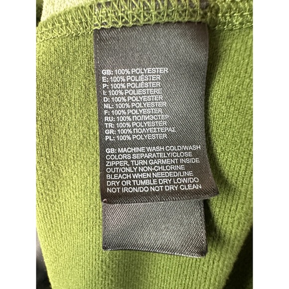 The North Face Jacket Mens Large Green Cinder Tenacious Full Zip Fleece Outdoors - Picture 8 of 13